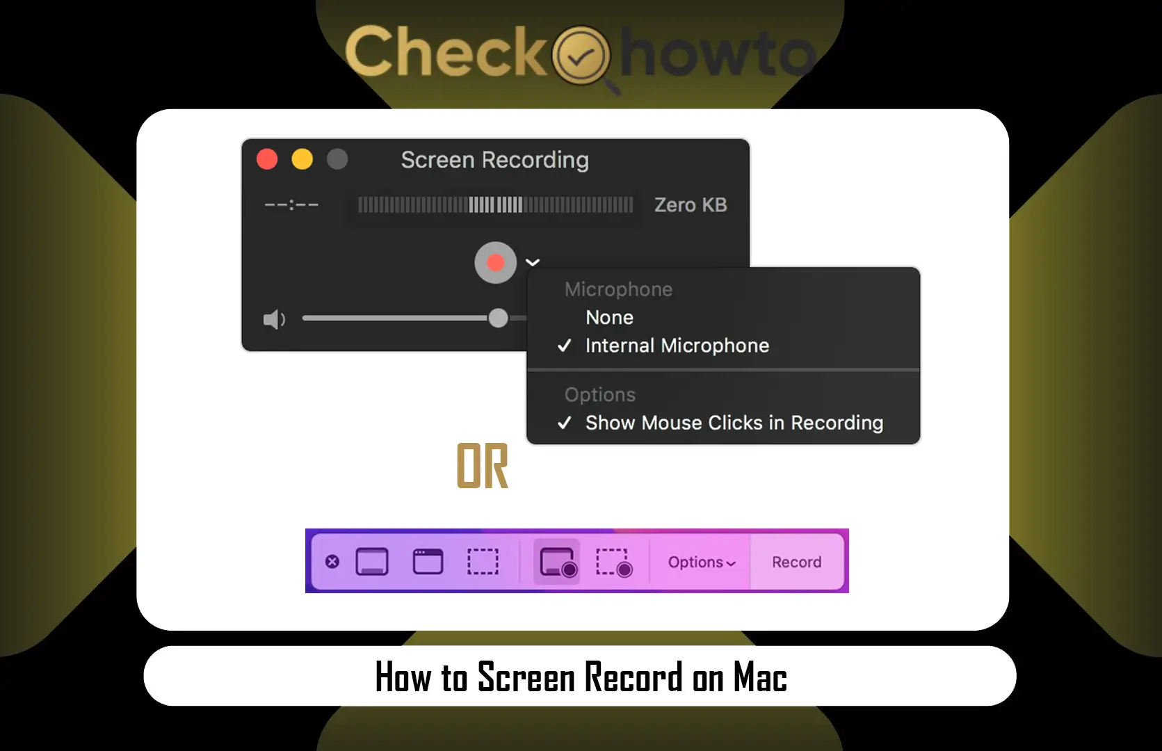 How to Screen Record on Mac