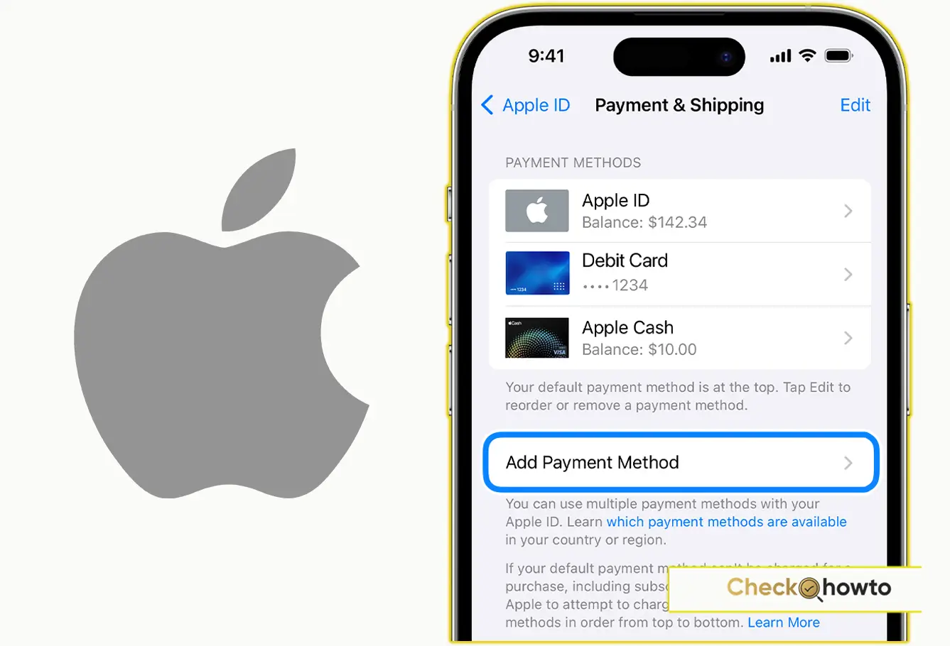 How to Add a Payment Method on Your iPhone or iPad