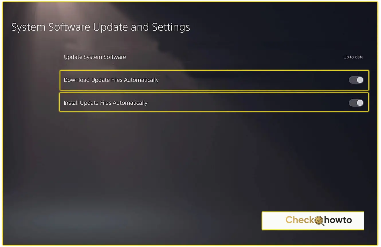 How to Enable Automatic Updates on PS5