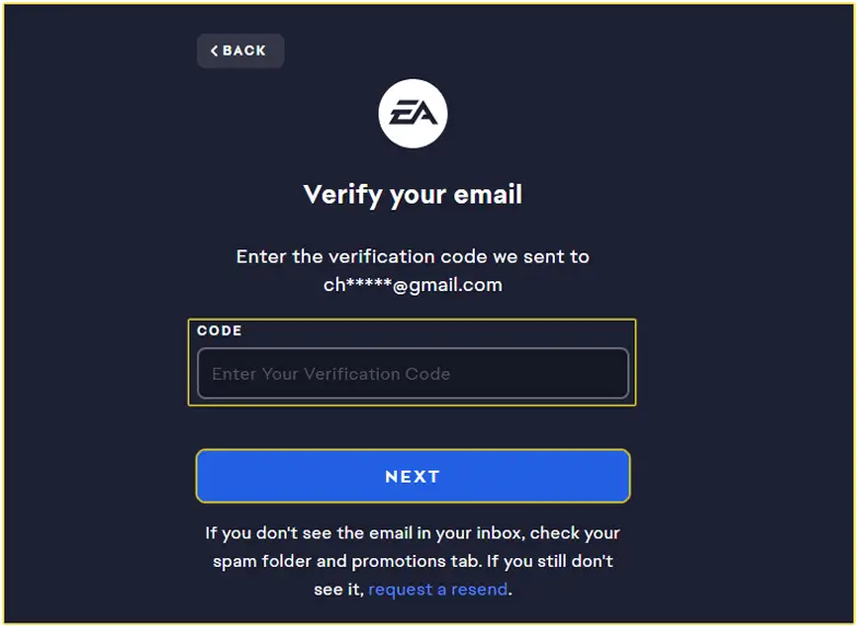 Verify Your Email | How to create an EA Account