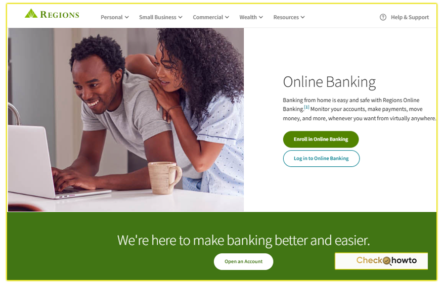 Online Banking with Regions